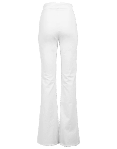 Shop Avenue Montaigne Flare Denim Pant In White