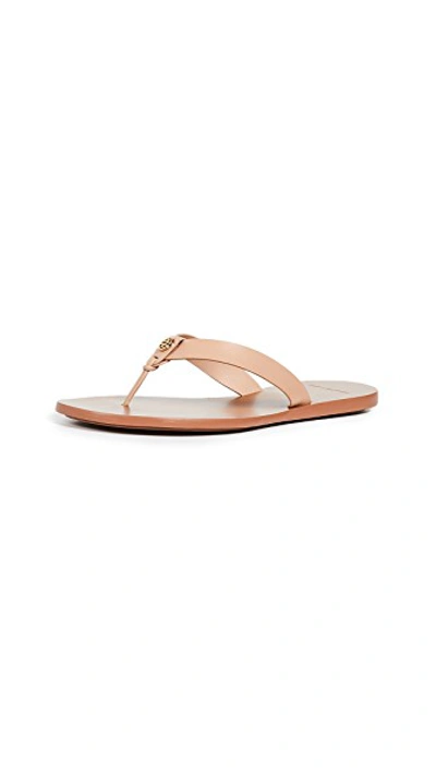 Shop Tory Burch Manon Thong Sandals In Natural Vachetta