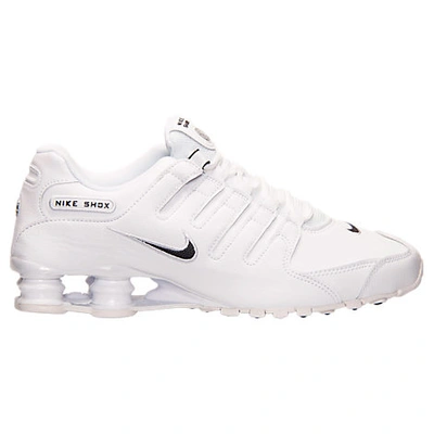 Shop Nike Men's Shox Nz Eu Casual Shoes In White