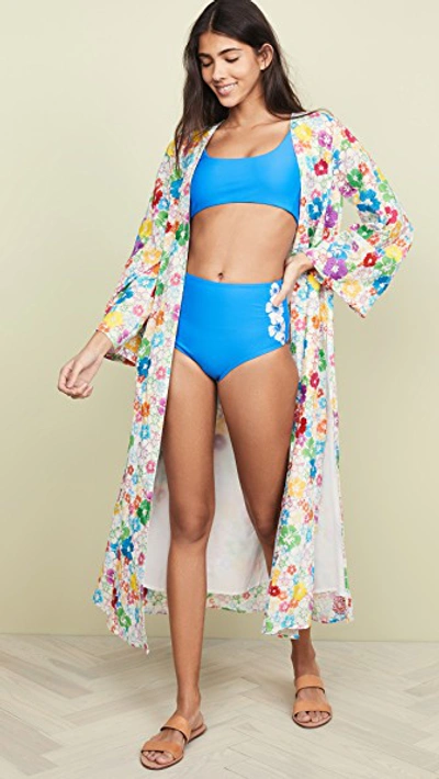 Shop All Things Mochi Louma Robe In Multi Floral