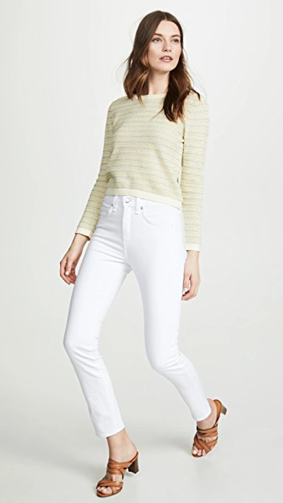 Shop Veronica Beard Boise Sweater In Yellow Multi