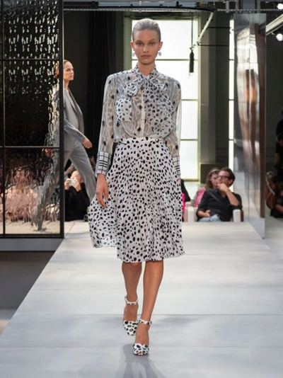 Shop Burberry Leopard Print Stretch Jersey Mini Dress In Camel