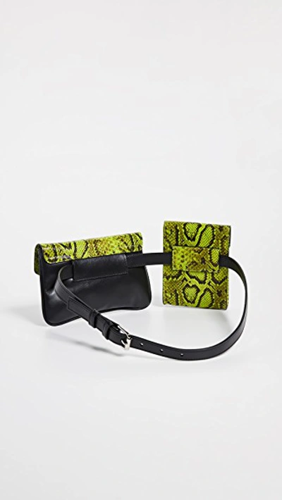 Shop Avec La Troupe Galaxy Belt Bag In Green Pyton
