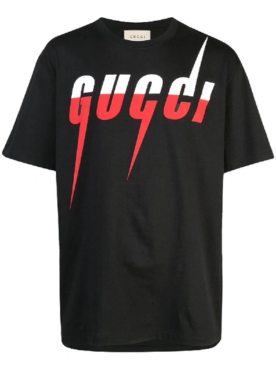 Shop Gucci T-shirt Mit Logo - Schwarz In Black