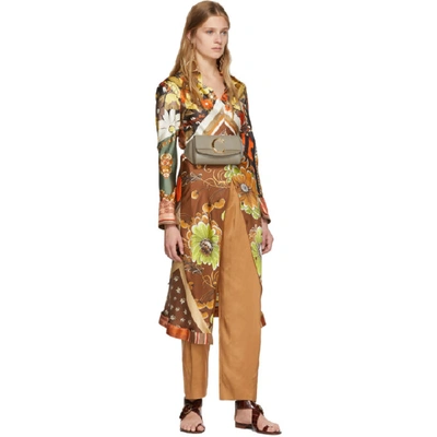 Shop Chloé Multicolor Silk Caravan Print Tunic Shirt