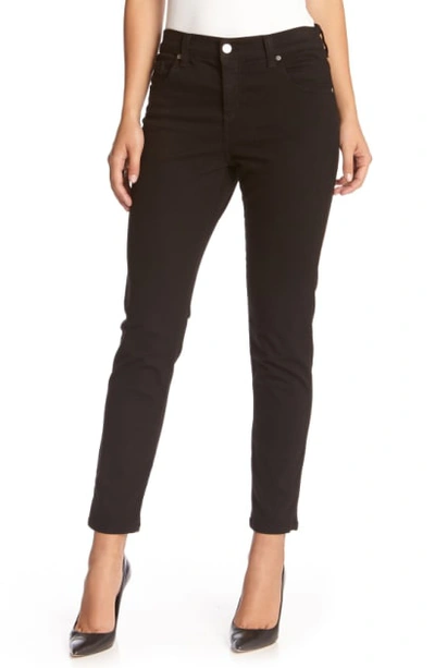 Shop Karen Kane 'zuma' Stretch Crop Skinny Jeans In Black