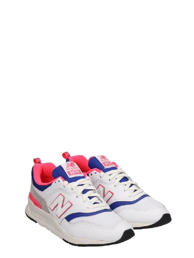 Shop New Balance Leather And Canvas 997 Sneakers In White