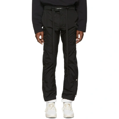 Fear Of God Tie Waist Trousers In 001 Black | ModeSens