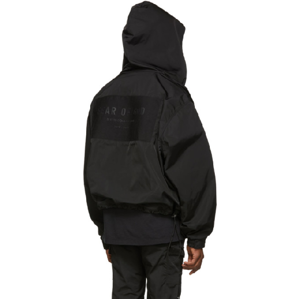 fear of god nylon full zip hoodie