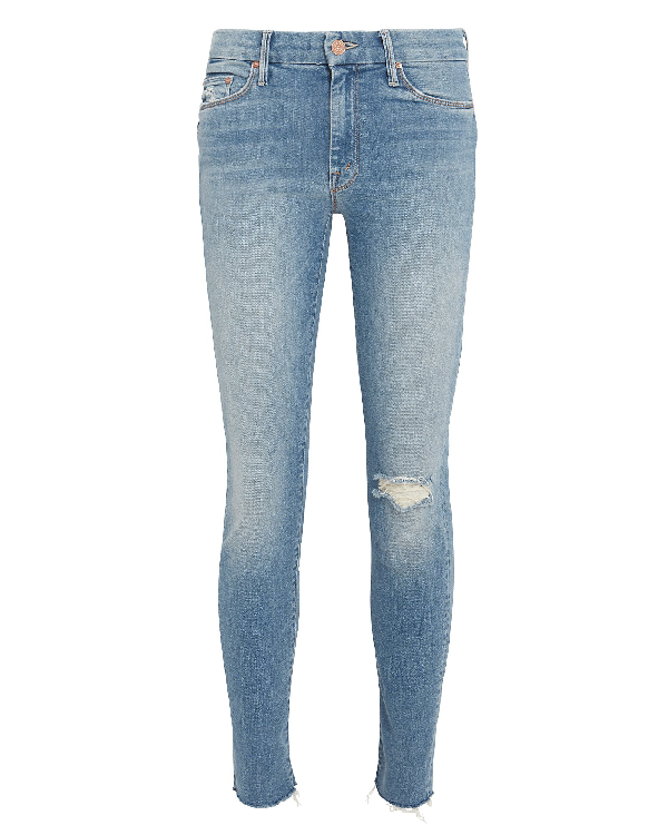 Mother The Looker Cropped Ankle Jeans In Denim | ModeSens