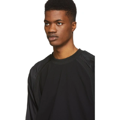 Shop Y-3 Black Nylon Long Sleeve T-shirt