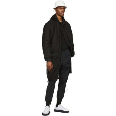 Shop Y-3 Black Nylon Long Sleeve T-shirt