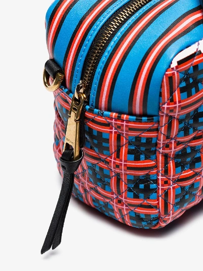 Shop Versace Gesteppte Umhängetasche In Multicoloured