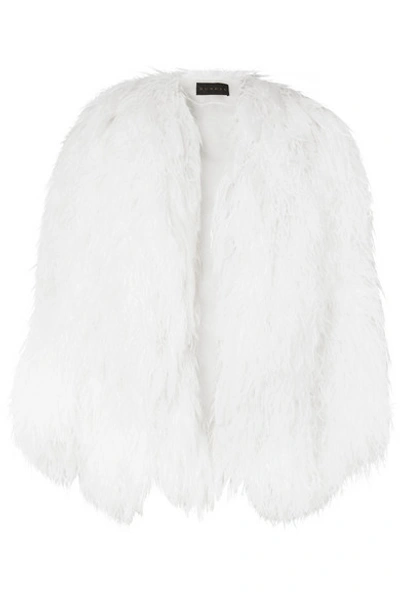 Shop Dundas Feather And Silk-georgette Jacket In White