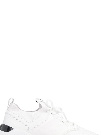 Shop Hogan Active One Techno-fabric And Leather Sneakers In White