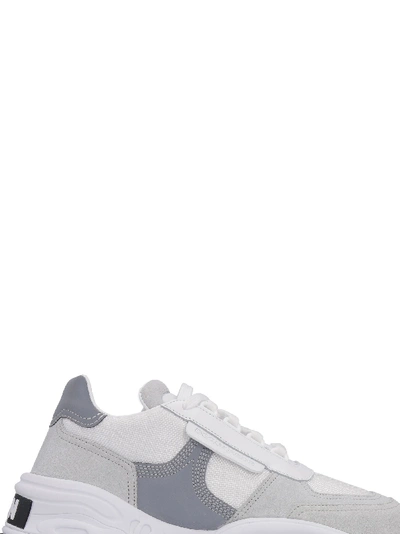 Shop Dsquared2 The Giant Hike Leather Sneakers In White