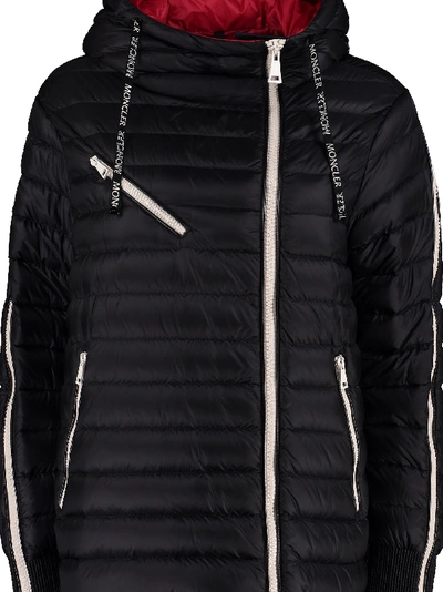 Shop Moncler Stockholm Hooded Down Jacket In Black