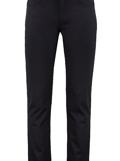 Shop Ferragamo 5-pocket Slim Fit Trousers In Blue