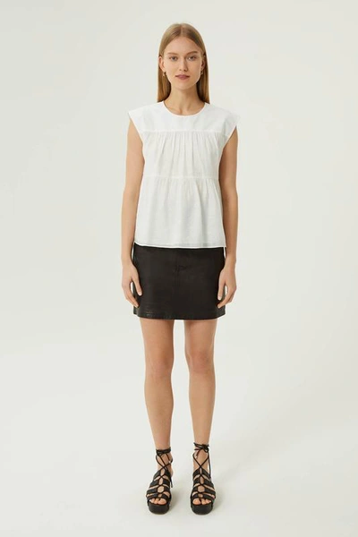 Shop Rebecca Minkoff Lanzy Top In Ecru