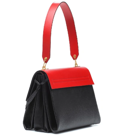 Shop Valentino Vring Medium Leather Shoulder Bag In Multicoloured