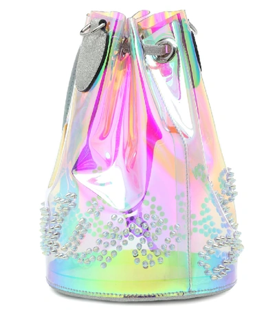 Shop Christian Louboutin Mary Jane Pvc Bucket Bag In Multicoloured