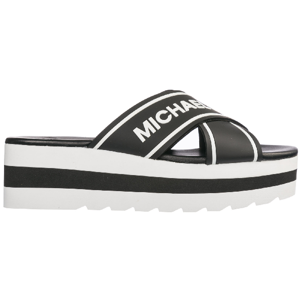 michael kors slippers womens black