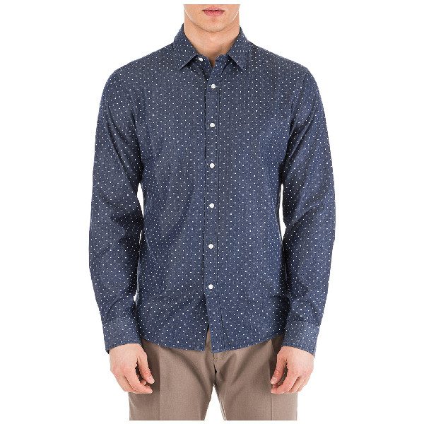 michael kors men's long sleeve shirt