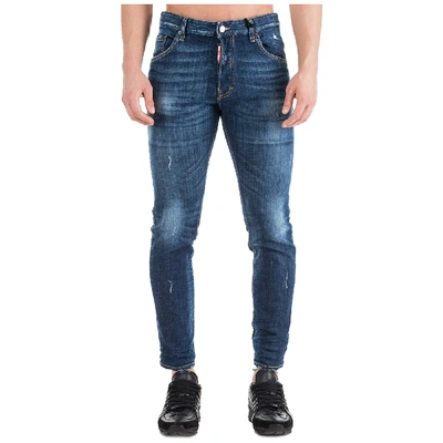 Shop Dsquared2 Men's Jeans Denim Skater In Blue