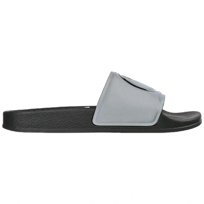 Shop Versace Men's Slippers Sandals Rubber In Grey
