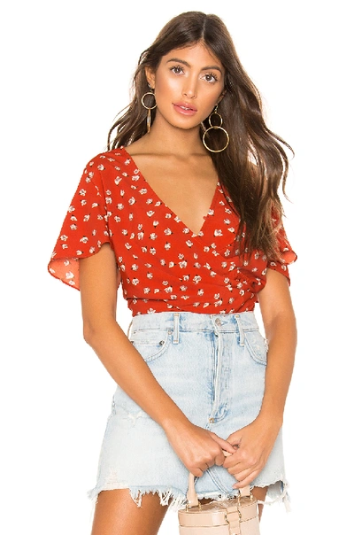 Shop Heartloom Reese Blouse In Red. In Flora