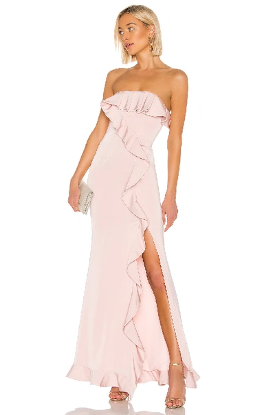 Shop Nbd Luna Gown In Light Pink