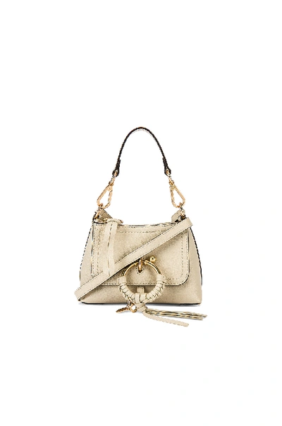 Shop See By Chloé Joan Mini Crossbody In Cement Beige