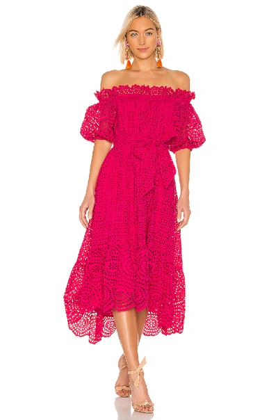 Shop Ulla Johnson Hollie Dress In Fuchsia