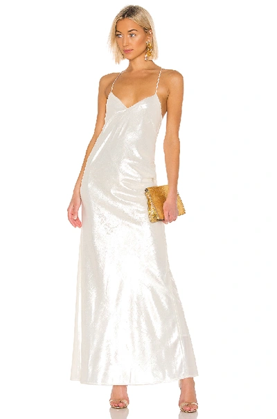 Shop Michelle Mason Bias Gown In Ivory