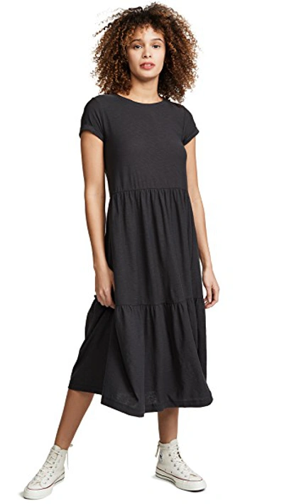 Shop Nation Ltd Roman Dress In Washed Black