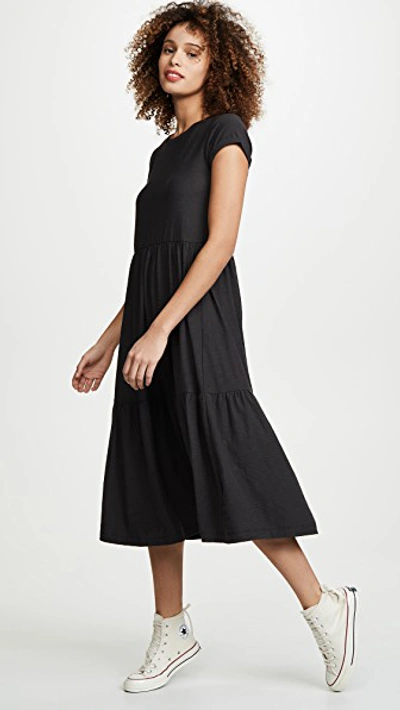 Shop Nation Ltd Roman Dress In Washed Black