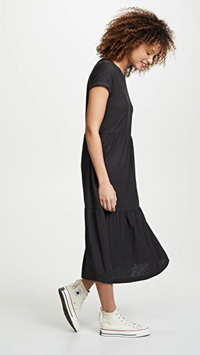 Shop Nation Ltd Roman Dress In Washed Black