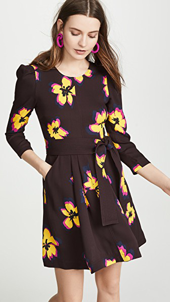 alc yellow floral dress