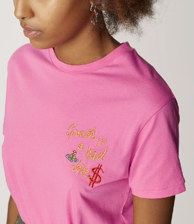 Shop Vivienne Westwood Growth Is A Bad Joke Peru T-shirt Pink