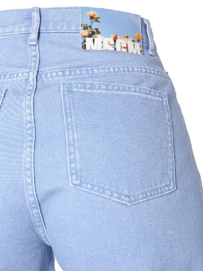 Shop Msgm Denim Jeans In Blu
