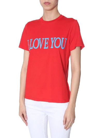 Shop Alberta Ferretti Slim T-shirt In Rosso