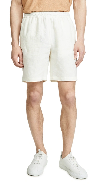 Shop De Bonne Facture Easy Shorts In Off White