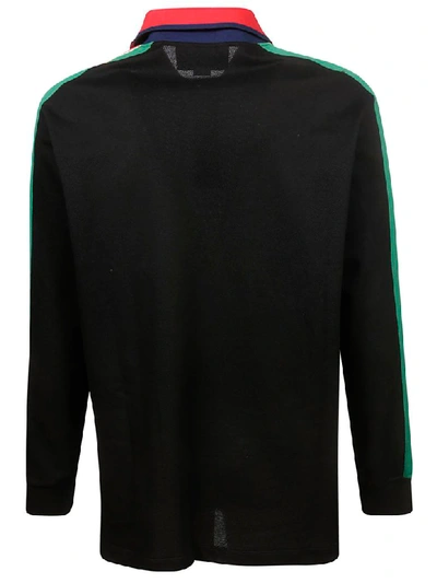 Shop Gucci Long-sleeved Polo Shirt