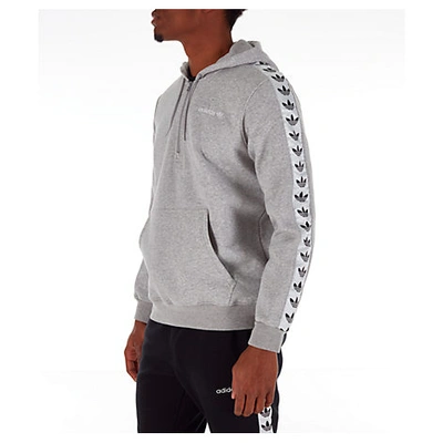 Adidas Originals Adidas Men's Originals Tape Fleece Overhead Hoodie In Grey  | ModeSens
