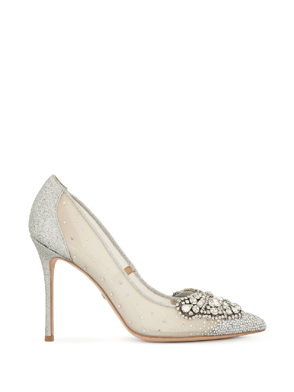 quintana mesh embellished pumps