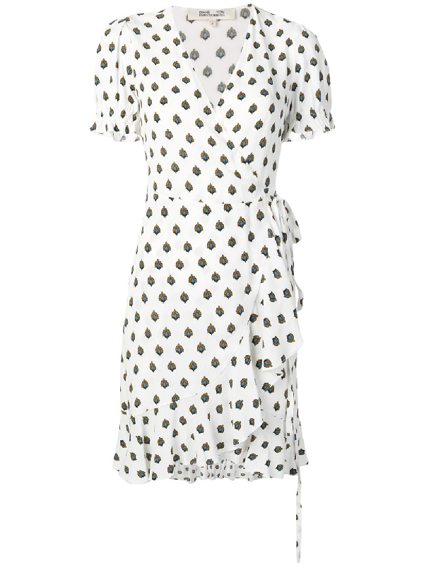 dvf mini wrap dress