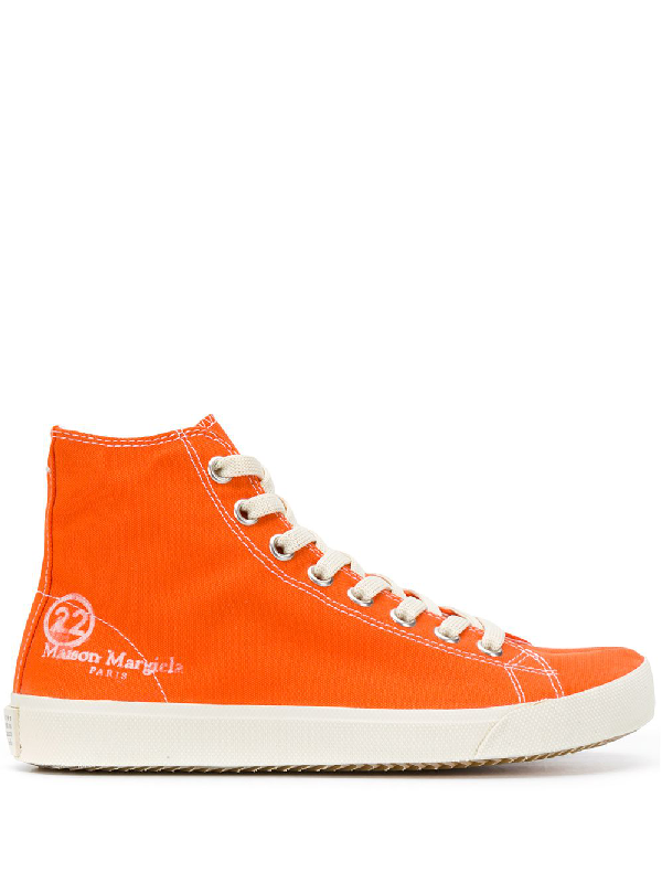 orange margiela sneakers