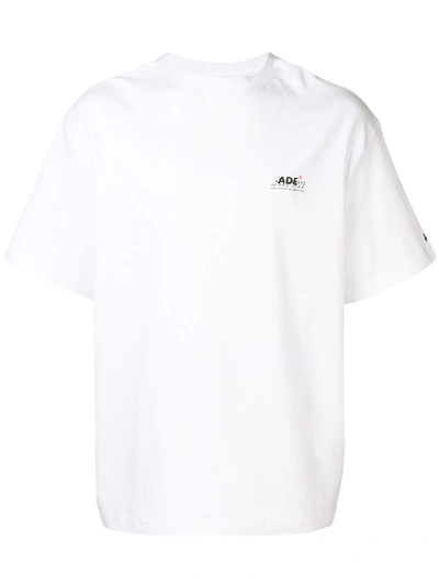 Shop Ader Error Oversized Round Neck T-shirt - White