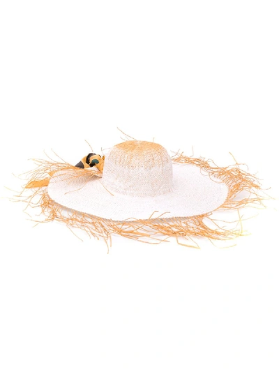 Shop Jacquemus Riviera Hat - Neutrals