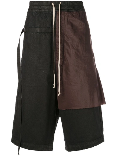 Shop Rick Owens Drkshdw Appliqué Detail Shorts - Black